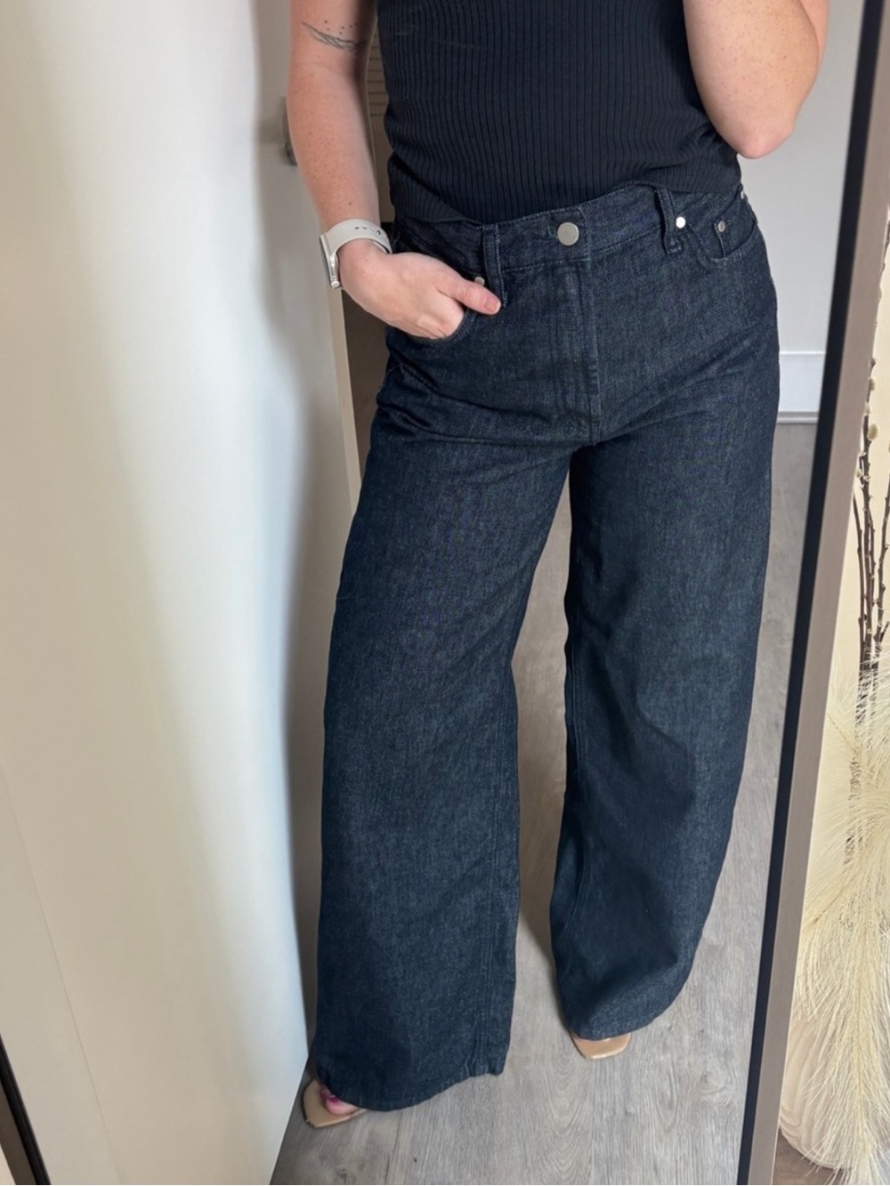 Zara Wide Leg Dark Indigo Women’s Jeans